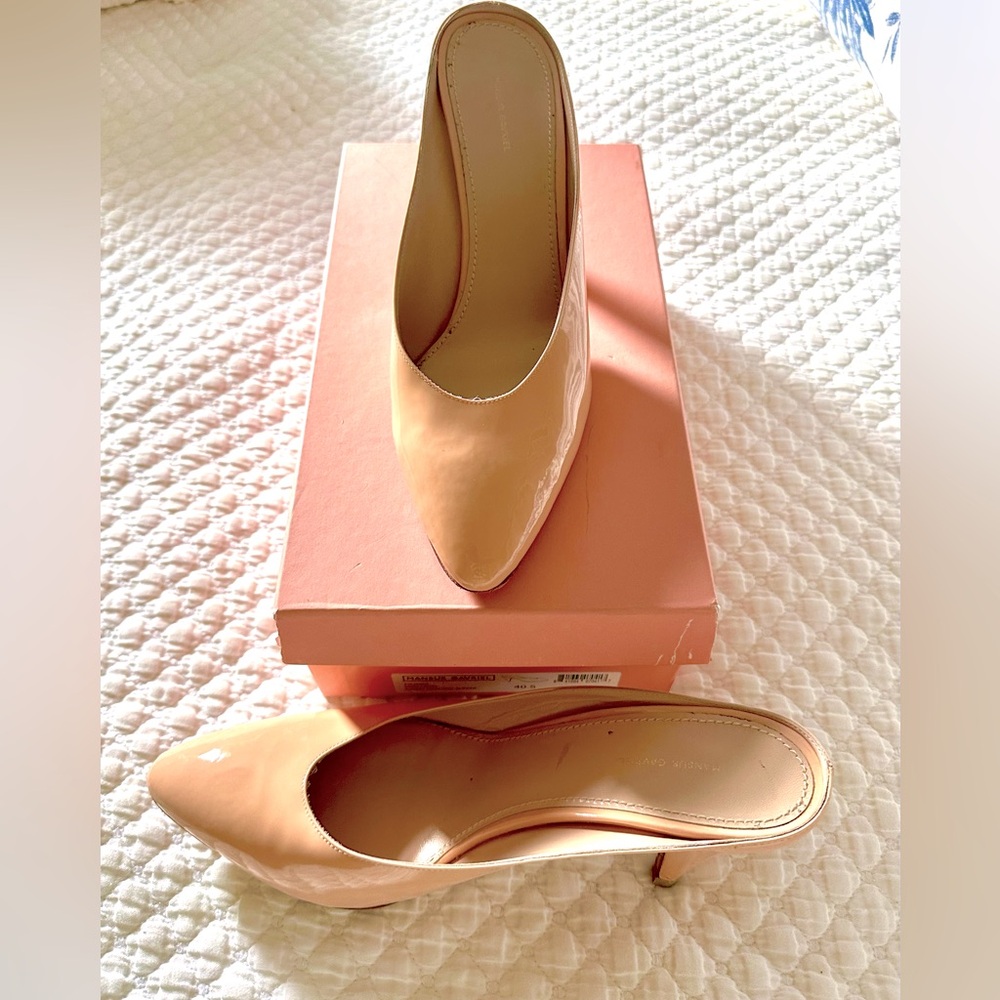 Mansur Gavriel Patent Leather 65mm mule